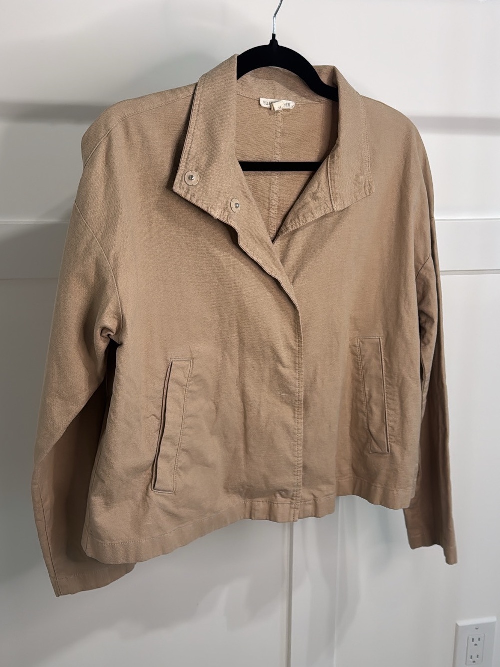 Eileen Fisher Khaki/Tan Utility Jacket